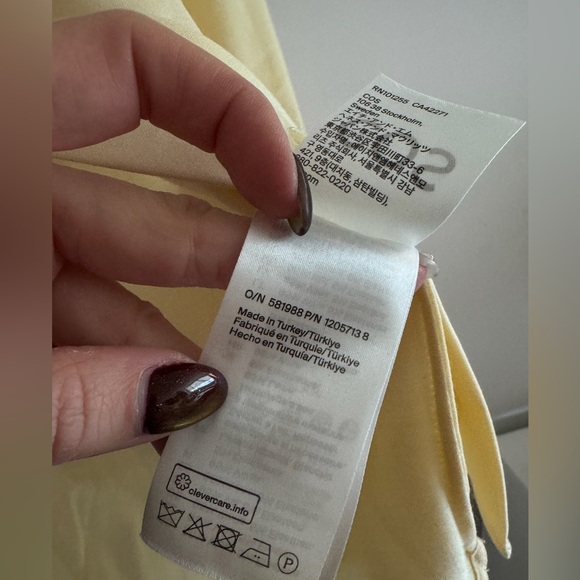 Cos oversized butter yellow button down - Picture 6 of 8